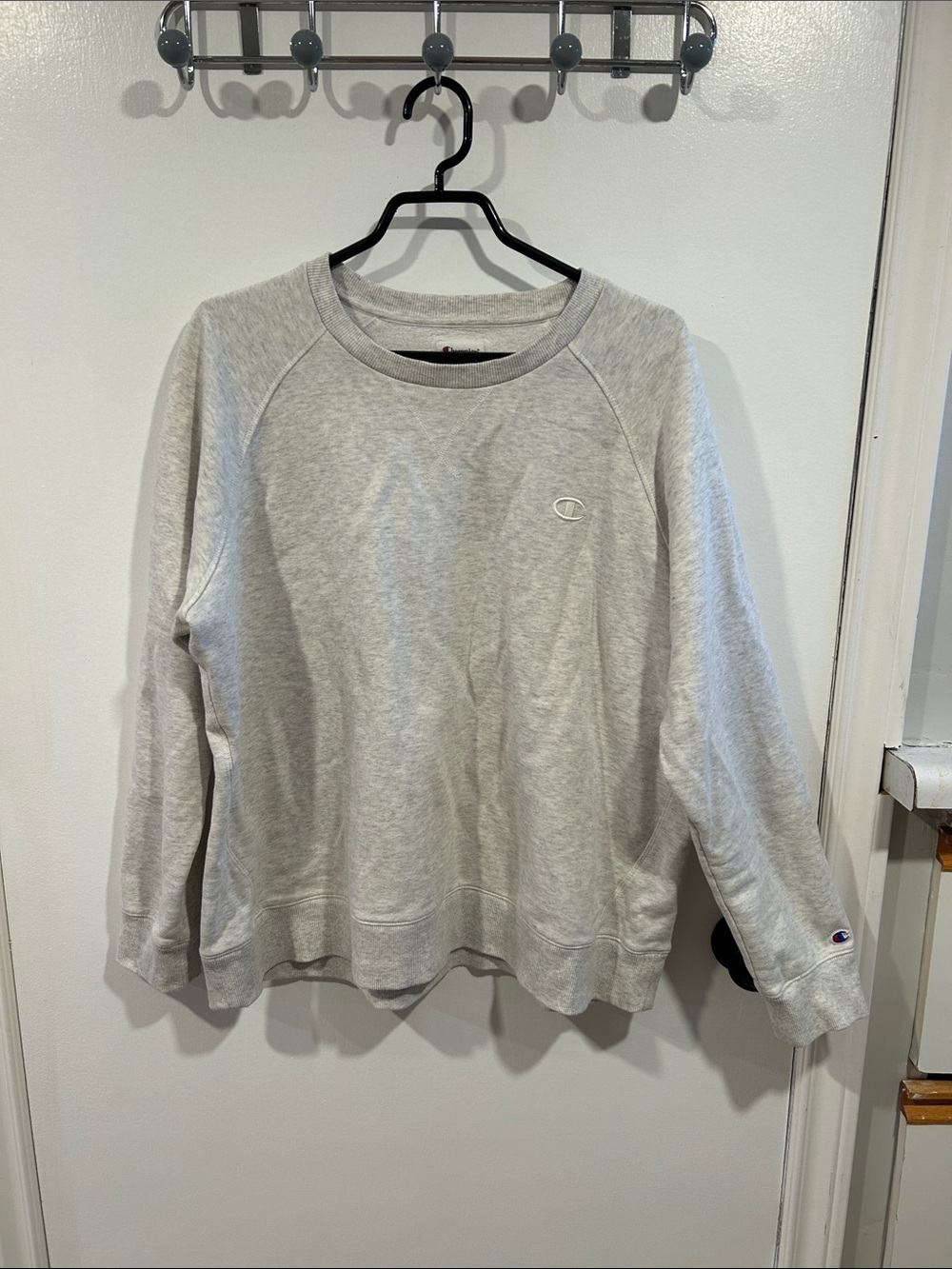 Champion Light Gray Crewneck Sweatshirt